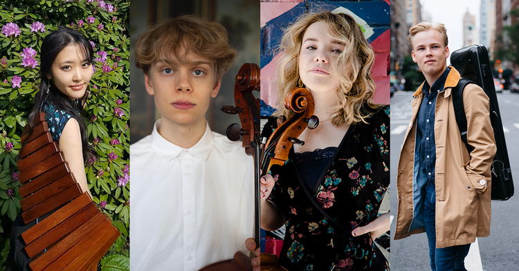 Musikerne Akane Tominaga, Marcus Michelin, Birgitta Oftestad og Ludvig Gudim.